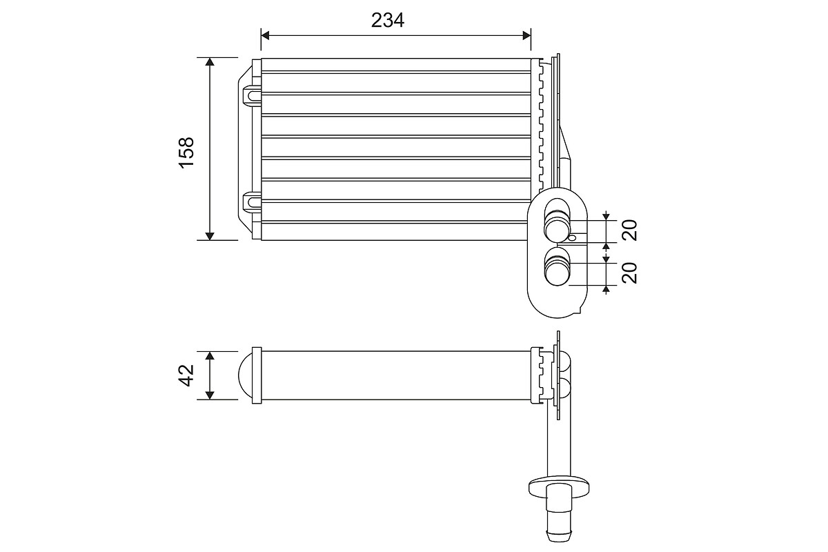 VALEO Fűtőradiátor T225_VALEO